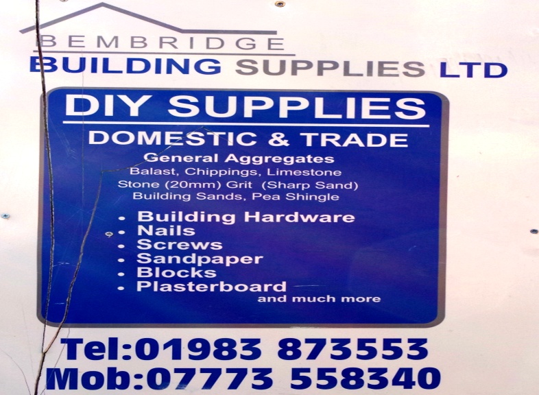Bembridge Building Supplies. Supplying all these items