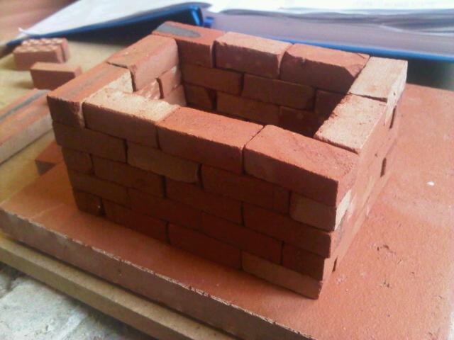 making miniature bricks