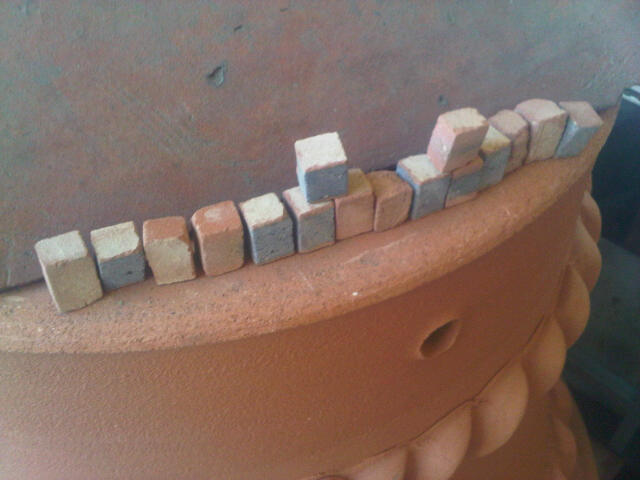 Clay Clay Accessories Very Short bricks 10.5*16*10.5mm
