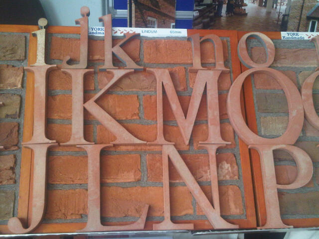 Clay Clay Terracotta Lettering