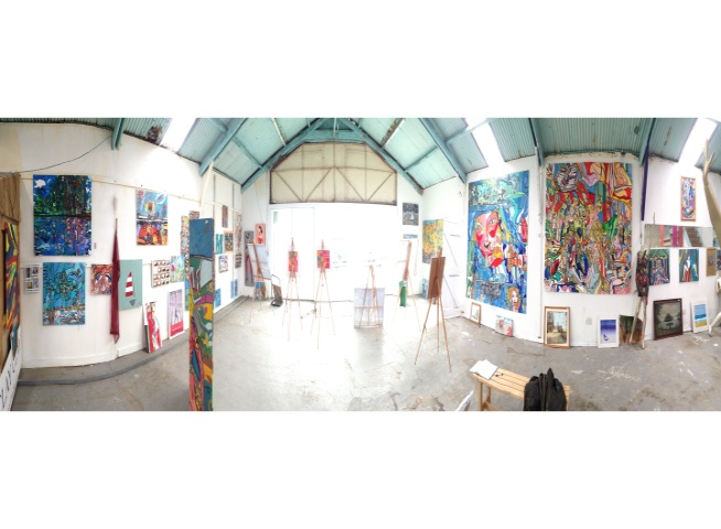Panorama Big Art All Summer 2016 Exhbition Now Organised by Artist Holly Maslen with 23 Artists displaying. At South End, Emabankment Rd, Bembridge Harbour, Isle of Wight PO35