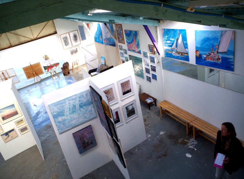 Picture taken 14th March 2016. Big Art All Summer 2016 Exhbition Now Organised by Artist Holly Maslen with 23 Artists displaying. At South End, Emabankment Rd, Bembridge Harbour, Isle of Wight PO35