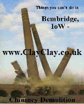 'Chimney Demolition' 'Things you can't and can do in Bembridge IW' Postcard based on original painting by BB Bango