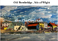'Old Bembridge 3, Isle of Wight circa 1900 Postcard based on original BB Bango painting