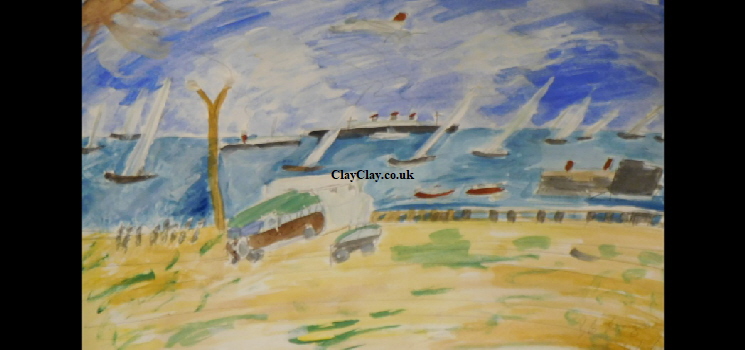 'Summer Cowes' Acrylic on paper A3 size by BB Bango   £45