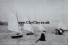 PC1 'Greetings from Isle of Wight Views'  postcard BW Sailingboats