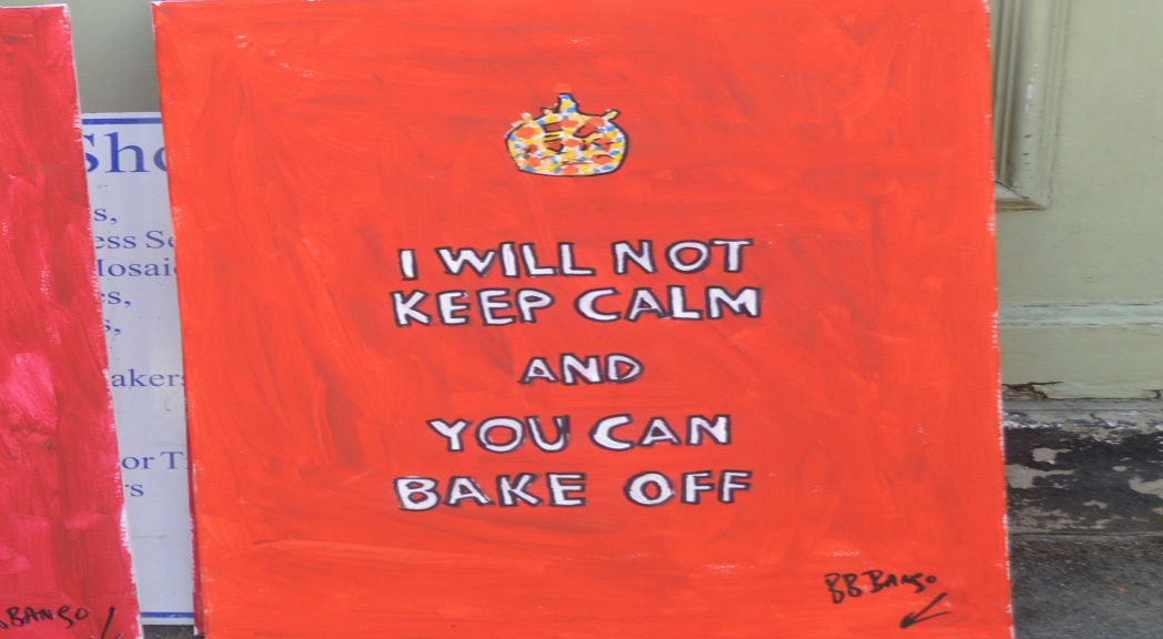 'Bakeoff2', Pop Art 39 by 49cm Acrylic on Canvas by BB Bango £60 