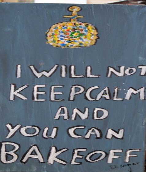 'Bakeoff3', Pop Art 39 by 49cm Acrylic on Canvas by BB Bango £40
