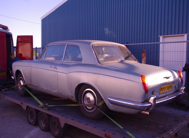As received in April 2015. Silver Mink Rolls-Royce Corniche FHC 1971 Chassis No CRH 11573 One of only 1,100 produced 88,000 miles unused since 1988 with full historical build records.Interior blue leather  Brake and suspension overhaul, new sills  Full bare metal body respray. 4 New Whitewall tyres. Should be finished and MOT'd by end of 2016. Very much an appreciating investment Priced at over 30,000