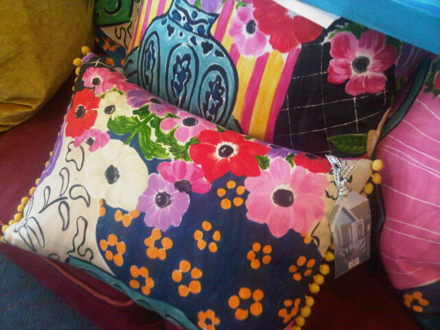 Original handmade sets of cushions by Ruth Hammond. 
