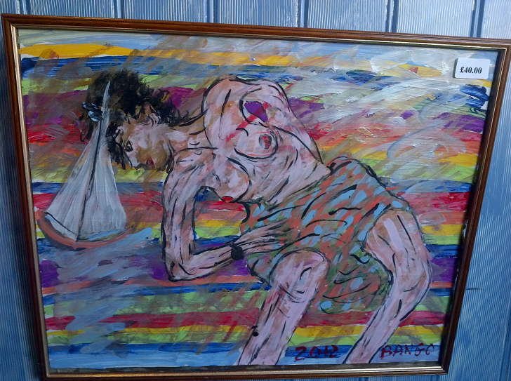 Acrylic on paper Framed Nude2 420*510mm 40