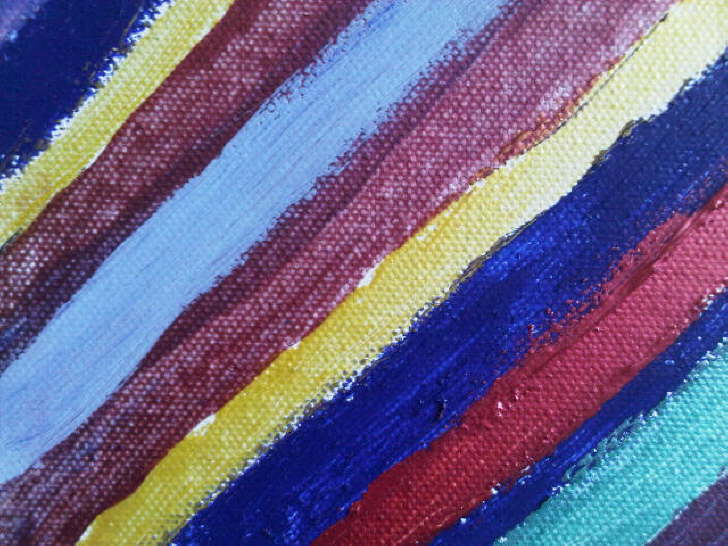Acrylic on canvas Stripes 130*130mm 10