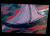 Acrylic on Terracotta 200*300mm Sails 7 £15