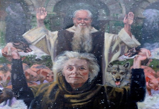 'Saint blase and the Widow' by Andre Durand'